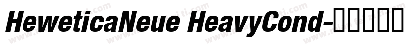 HeweticaNeue HeavyCond字体转换